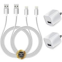 Punjači, 6ft dodatni kablovi za punjenje kablova za punjenje kabela za naplatu sa USB zidnim utikačem 5V električni adapter za kocku Kompatibilan sa Apple iPhone, iPod mobilnom digitalnom uređajem
