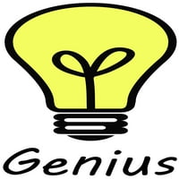 Muška majica Genius Lightbulb, velika neonska plava - visoka