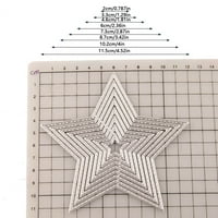 Embossing set kalupa Dies Star - Oblik kartona šablona za rezanje reljefa alata