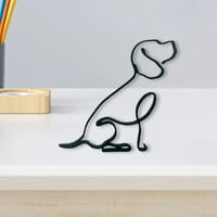 Sažetak skulptura za pse životinjske figurine statue poklon poklon stolni ormar za dnevnu sobu sjedište