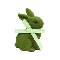 Lijep zeleni zečji mini statua Kreativni personalizirani decr declop za poklon porodičnog prijatelja