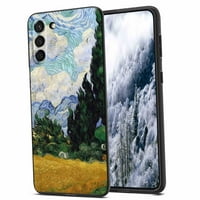 Vincent-Van-Gogh-pšenica-polje-sa-telefonom za Samsung Galaxy S za žene Muškarci Pokloni, Mekani silikonski
