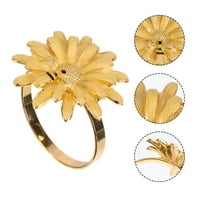 Daisy u obliku cvijeća u obliku legura salvetice Prstena pčela dekorativna modna serviet kopče kineski