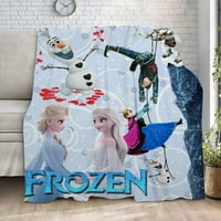 Frozen Elsa Fleece pokrivač ljubičaste debele toplom deke za zimu, super mekani ugodan nejasan krevet