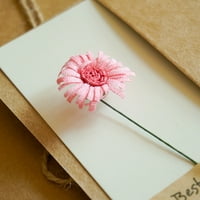 ANVAZISISE rođendanska kartica ulov očima umjetnim cvijećem Kraft papir za djecu za djecu za dječji