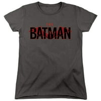 Logo Batman sa crvenim šišmišim ženskim majicom