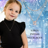 Slojevi ogrlice za žene Zlatne početne ogrlice za žene Djevojke Nakit Pokloni
