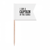 Ja sam kapitan u igrama za zastave za zube zastava označavanje za zabavu za zabavu