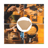 Filter za kafu Prirodni nenavedeni filteri za kafu Konusni papir Jednokratni filtri za kavu za izlivanje i kapljanje
