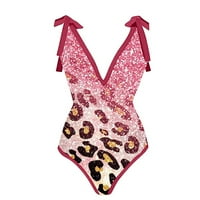 Cacommmark PI Ženski kupaći kostimi za čišćenje Žene jednodijelno kupaći kostim čipke Bikini duga suknja