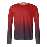 GUBOTARE T majice za majicu boje u boji koji odgovaraju majica s dugim rukavima i vrhunskim vratom