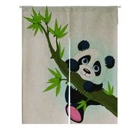 Vrlo slatka divovska panda penjačka stabla japanske nožne zavjese za zavjese za zavjese za prozor za