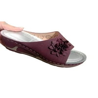 Welliumiy dame klinovi sandale za plažu Slađa Summer Platforma Sandal hodanje klizne papuče unutarnje