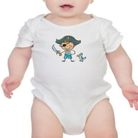 Dijete u gusarskom kostimu crtani bodi dječji dječji dojenčad - prenosi shutterstock, mjeseci