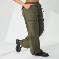 Diconna ženska gaggy bager s visokim strukom Cargo casual pants crtaju y2k široke noge boce hlače skrasne