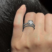 Simu Žene Ring Rhinestone Muškarci Nakit za prstenje veličine 6- Legura Poklon parovi prsta