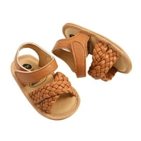 Jedno otvaranje dječjih dječjih djevojaka ljetne pletenice sa sandale Solid Boja mekane jedinice cipele