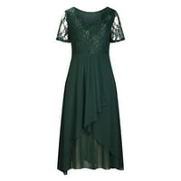 Corashan ženska haljina šifon elegantna čipkasta patchwork haljina izrezana večernja haljina duge haljine