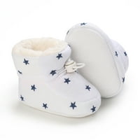 Leey-World Toddler cipele za bebe cipele Fleece tople kratke čizme cipele modne tiskanje bez klizanja