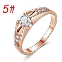 Baccoc dodaci za žene popularni krug zircon mikro-inlaidni ljubimci vjenčani prsten nakit ružičasto