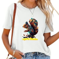 Vjeverična opsesija vjeverica modna grafička majica kratkih rukava kratkih rukava, meka i rastezljiva