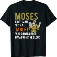 Smiješna židovska pasova Moses Tablet Cloud Cloud Computing majica