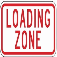 Lyle Loading Zone Parking znak, 6 12 NPP-002-12ha