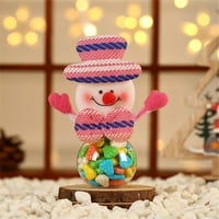 Slatki božićni bombon za skladištenje može ukrasiti kućne poklone kolačiće za skladištenje hrane JAR