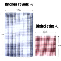 Kuhinjski ručnici i suđe set, i 12, set rasutih pamučnih ručnika za kuhinjske ručnike, ručnici za suđe
