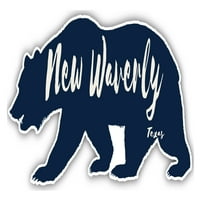 Novi Waverly Texas suvenir 3x frižider magnetni medvjed dizajn