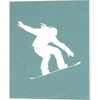 Snowboard na dijelu I od sporta Mania, platno Zidna umjetnost, 16W 20h