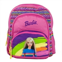 12 Match Mattel Barbie ruksak - Rainbow Pink Girls Girls školska knjiga