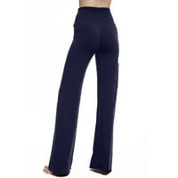 Jerdarske hlače Žene labave visoke struke Široke hlače za noge Vježbanje gamaše casual pantalone Yoga