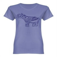 Pozdrav majicama u obliku slona žene -image by shutterstock, ženska velika