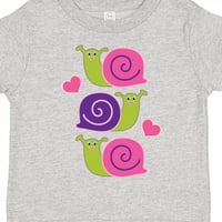 Inktastični puževi ljubavnik Djevojka Garden Snails Poklon majica Toddler Girl Majica
