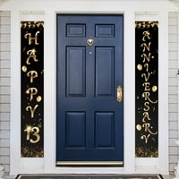 Sretna 13. godišnjica trijema potpisuju natpisna dekor natpisnici crni - zlatni sjaji sretni godinama