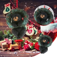 Božićni mali životinjski ukrasni kolibe Viseći dekor za božićno drvce Kućni uređenje uredske sobe sa