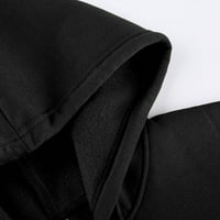 Dvije odijelo za žene Dressy s kapuljačom od kapuljače Tors Shorts Sets Black XL