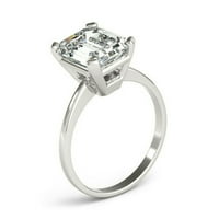 3. CTS osmostruk moissanite morska prstena, dijamantni zvjezdica, bijeli zlatni prsten, moissan zaručni