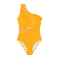 Ženske čvrste komade kupaćih kupaćih odijela Seksi otvorena stražnja seksi V izrez kupaći odijela Zamotač izrezani trma kontrola visokog struka Monokini kupaći odijelo za kupanje