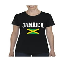 - Ženska majica kratki rukav - zastava Jamajka