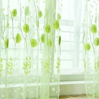 Cvjetni tiskani čista zavjesa Elegantna zavjesa za zavjesu Voile Prozor Drape Bulk