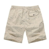 Badyncsl hlače za muške ljetne plaže CAPRIS labavi sportovi ravne muške kratke hlače