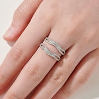 Newshe Enhancer zvona za brisanje za angažovanje prstena za vjenčanje za žene AAAAA CZ Vječna prstena
