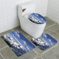 Planine Pejzaž u blizini Caucasusa Cilatima za kupaonicu Set za kupac Contour Mat i toaletni poklopac