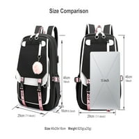 Backpack Bzdaisy Mornar sa školjkama dizajn, simpatični dodaci i dvostruki bočni džepovi za 15 '' laptop