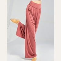 Samickarr High Squik široke pantalone za noge za žene Loase Fit ženske hlače sa širokim strukom Vježbajte