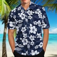 FVWitlyh 3XLT košulje za muškarce Big i visoke havajske košulje za muškarce kratki rukav Aloha na plaži