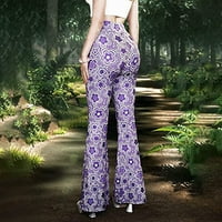 Oalirro print pantalone žene za ljeto visokog struka ljubičaste hlače y2k xxxl