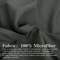 Standardni jastuk od mikrofibera, ultra meki i prozračni Oxford jastučnici sa zatvaračem koverte, 20